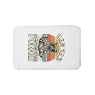 Tapete De Banheiro Camiseta Vintage de Design Engraçado de Papai Tax