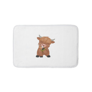 Tapete De Banheiro Camisola de vaca e Dandelion Puff Clássica