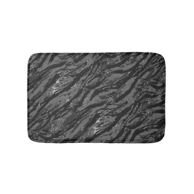 Tapete De Banheiro Camo de cinza Striped (frente)