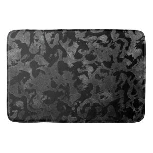 Tapete De Banheiro Camo moderno - Cinzas pretas e escuras - camuflage