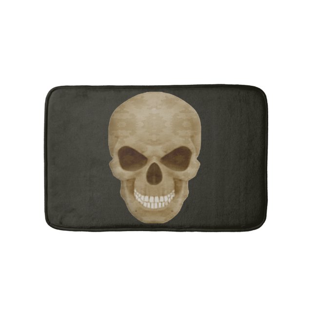 Tapete De Banheiro Camoufline Skull Bath Mat (frente)