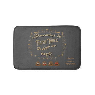 Tapete De Banheiro Camper Flush Twinder Lembrete