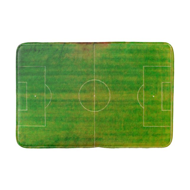 Tapete De Banheiro Campo de Futebol (Estilo Nº 2) (Frente)