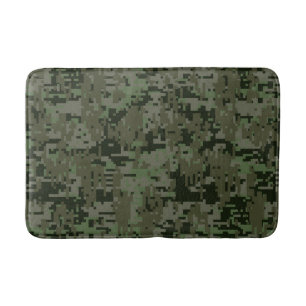 Tapete De Banheiro Camuflagem profunda de Digitas Camo das madeiras