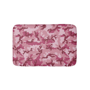 Tapete De Banheiro Camuflagem rosa