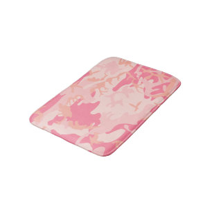 Tapete De Banheiro Camuflagem Rosa, Militar, Exército