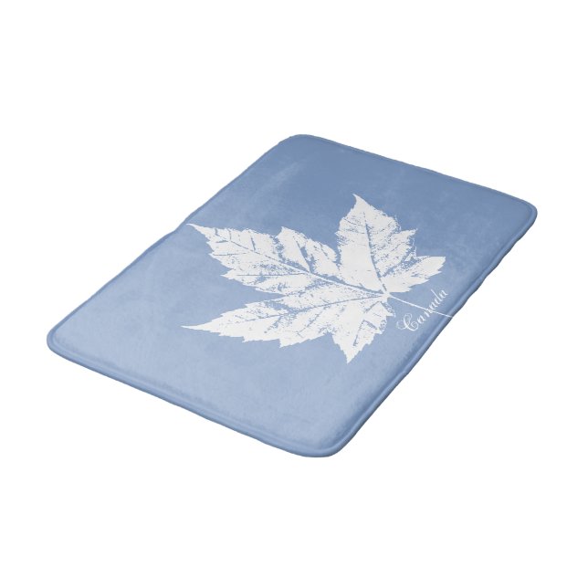 Tapete De Banheiro Canadá Bath Mat Blue Custom Canada Souvenir Decor (Angulado)