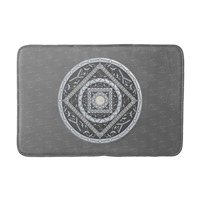 Tapete De Banheiro Cancer Mandala Bath Mat (Frente)