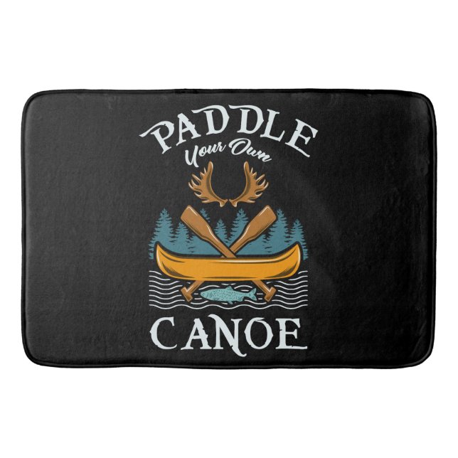 Tapete De Banheiro Canoagem - Coloque sua própria canoa (Frente)
