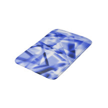 Canto dos pedaços quadrados de acrílico, azul a br