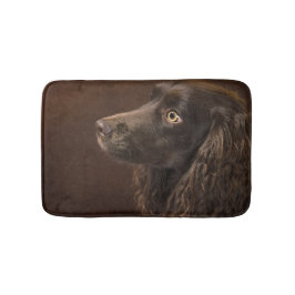 Tapete De Banheiro Cão De Cabelo Castanho