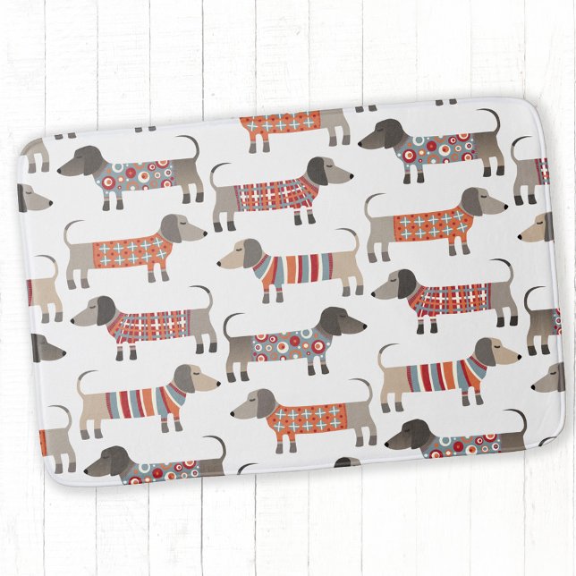 Tapete De Banheiro Cão de Enchimento (Dachshund Wiener Sausage Dog bath mat)