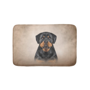 Tapete De Banheiro Cão rottweiler