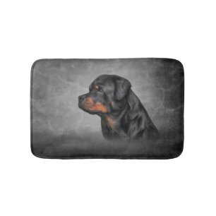Tapete De Banheiro Cão rottweiler