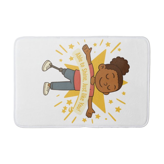 Tapete De Banheiro Capaz de Brilhar, assim como você, Bath Mat (Frente)