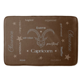 Tapete De Banheiro Capricórnio Personalidade Brown Bath Mat