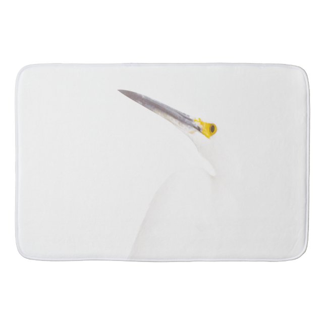 Tapete De Banheiro Captura de cabeça Egret (Frente)