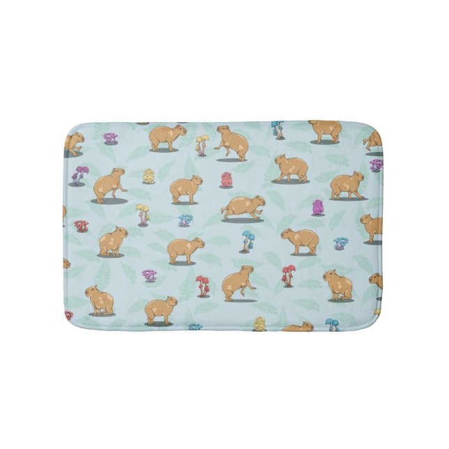 Tapete De Banheiro Capybara Pattern (frente)