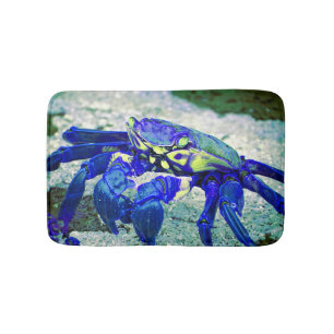 Tapete De Banheiro Caranguejo azul raro