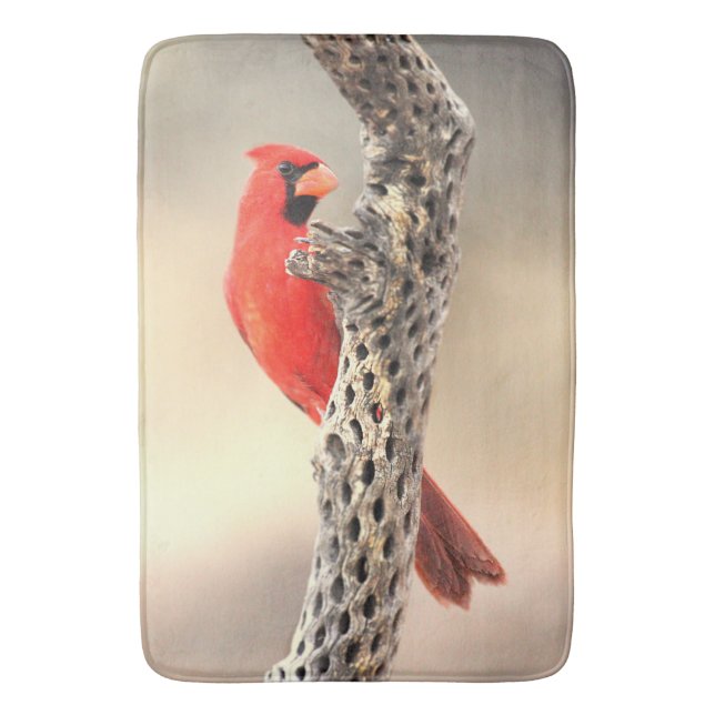 Tapete De Banheiro Cardeal em Cholla (Frente Vertical)