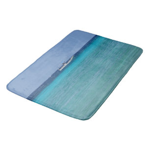 Tapete De Banheiro Caribe Azul