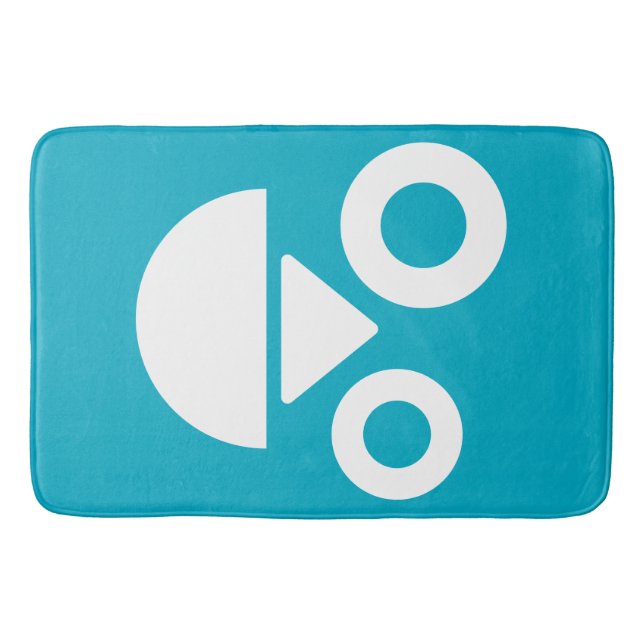 Tapete De Banheiro Carinha divertida com o mínimo de azar (Frente)