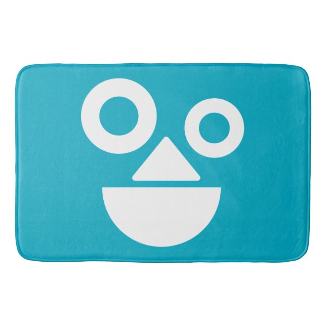 Tapete De Banheiro Carinha divertida com o mínimo de azar (Frente)