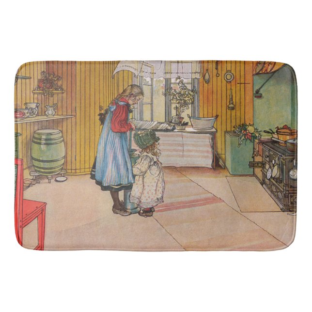 Tapete De Banheiro Carl Larsson, A Cozinha (Frente)