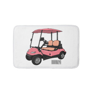 Tapete De Banheiro Carrinho de golfe / desenho animado de buggy de go