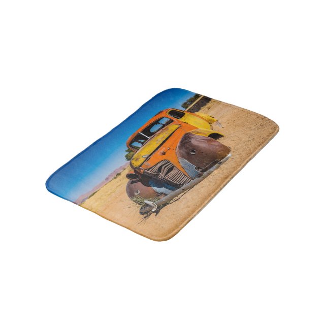 Tapete De Banheiro Carro antigo e abandonado em Solitaire, Namíbia (Angulado)