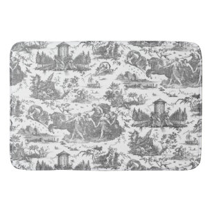 Tapete De Banheiro Carruagem francesa Vintage de Dawn Toile de Jouy-C