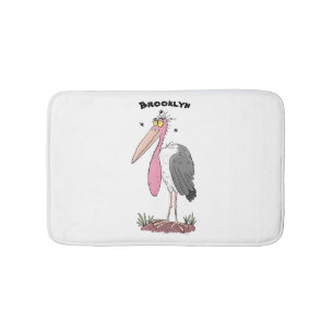 Tapete De Banheiro Cartoon engraçado marabou