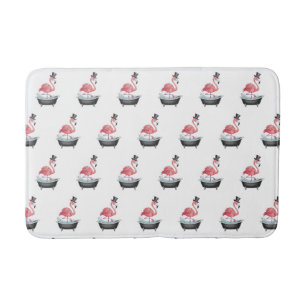 Tapete De Banheiro Cartoon Flamingo Pattern
