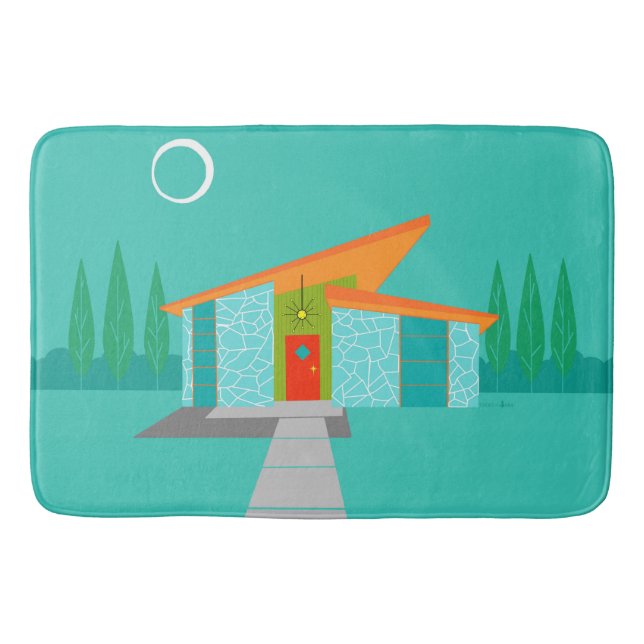 Tapete De Banheiro Cartoon House Bath Mat (Frente)