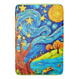 Tapete De Banheiro Cartoon Starry Night: Surrealismo Inspirou Arte