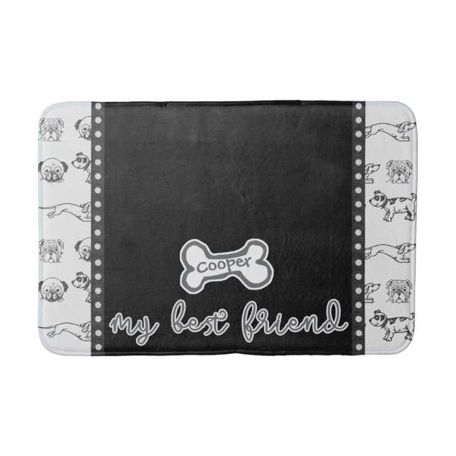 Tapete De Banheiro Cartuchos Pet Medium Bath Mat (Frente)