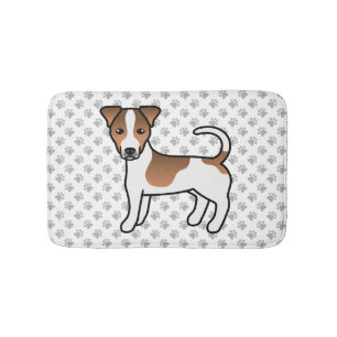 Tapete De Banheiro Casaco Branca E Suave Jack Russell Terrier Dog
