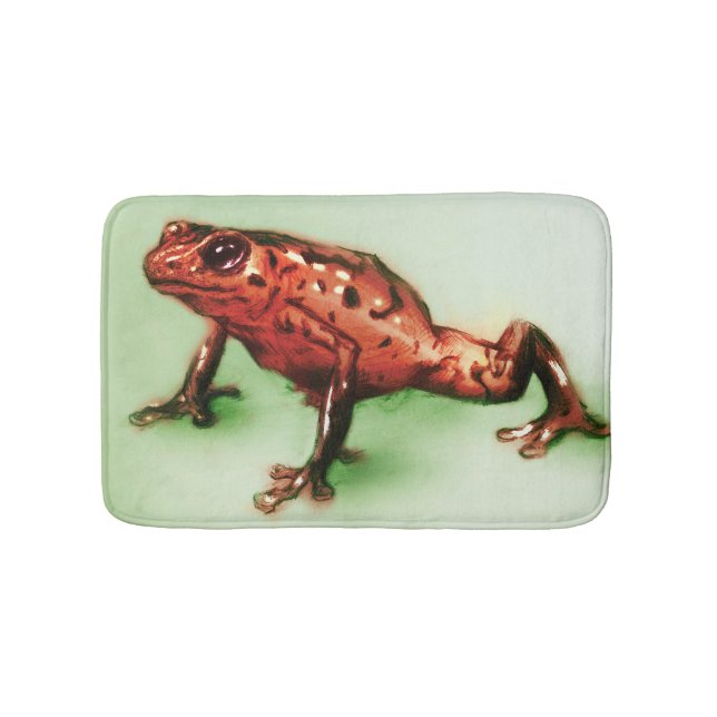 Tapete De Banheiro Casaco de banho ilustrado colorido - Sapo (frente)