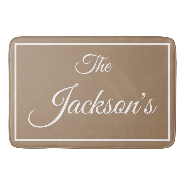 Tapete De Banheiro Casaco de banho personalizado (Frente)