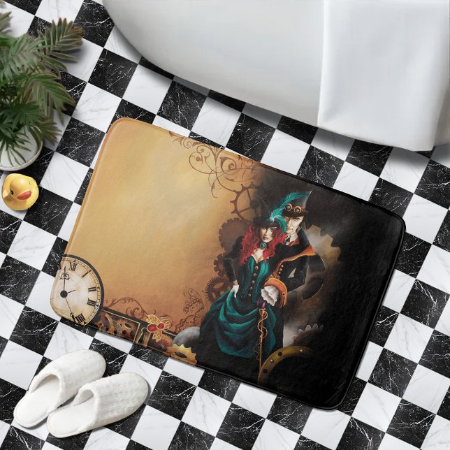 Tapete De Banheiro Casal Steampunk Vitoriano (Criador carregado)