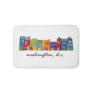 Tapete De Banheiro Casas de Linha Washington DC