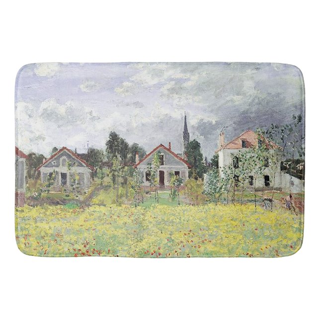 Tapete De Banheiro Casas em Argenteuil Claude Monet (Frente)