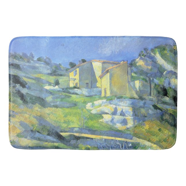 Tapete De Banheiro Casas na Provença Paul Cezanne (Frente)