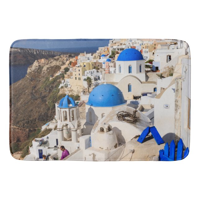 Tapete De Banheiro Casas Tradicionais Gregas (Frente)