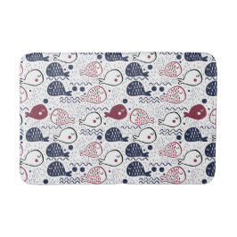 Tapete De Banheiro Cascas de banho-maria de peixe