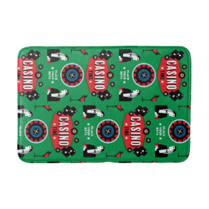 Tapete De Banheiro Casino Gambling Poker Roulette