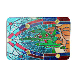 Tapete De Banheiro Castelo esmeralda Stainglass de mágico de Oz