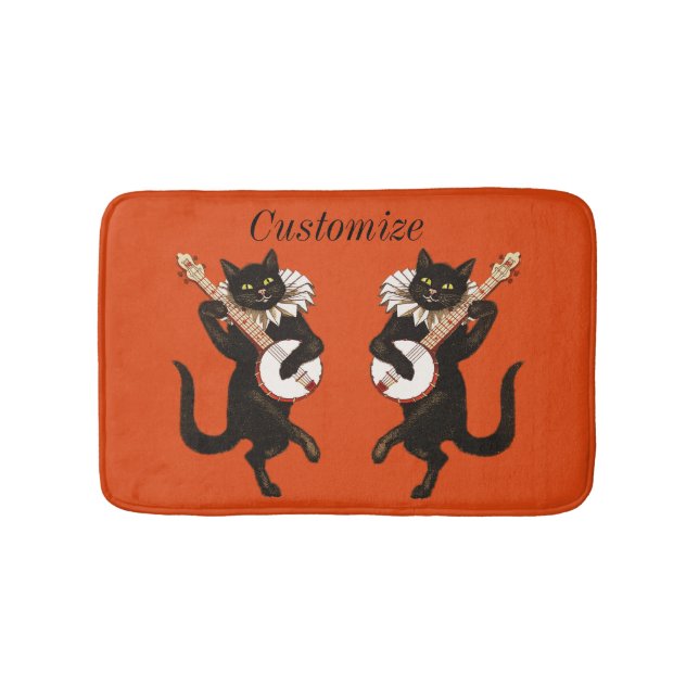 Tapete De Banheiro Cat tocando Banjo Thunder_Cove (frente)