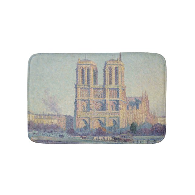 Tapete De Banheiro Catedral de Notre Dame Paris Pintura Clássica Fran (frente)