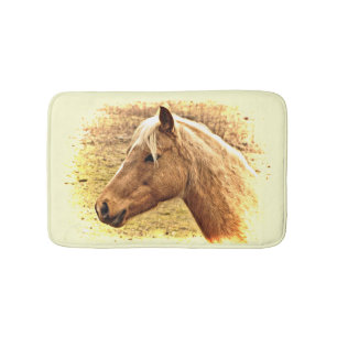 Tapete De Banheiro Cavalo castanho ouro em Sun Bath Mat